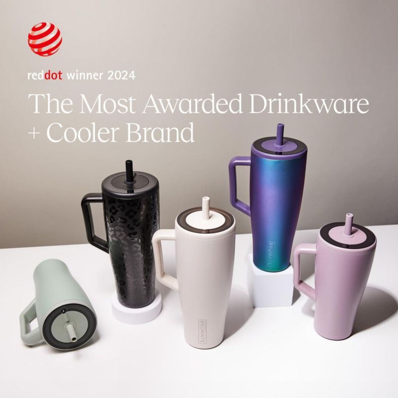 Vaso térmico BrüMate 850 ml Menta con asa y pajilla