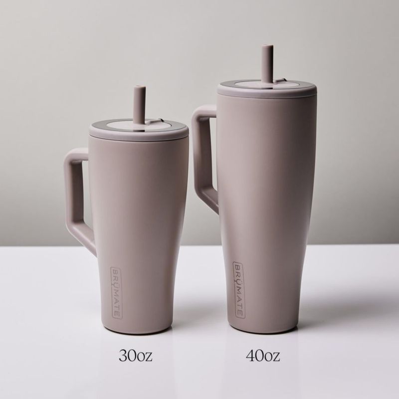 Vaso térmico BrüMate 850 ml Menta con asa y pajilla