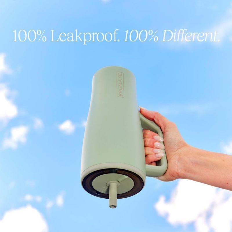 Vaso térmico BrüMate 850 ml Menta con asa y pajilla