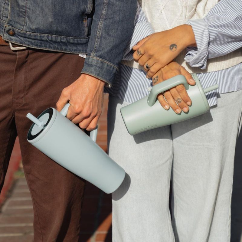 Vaso térmico BrüMate 850 ml Menta con asa y pajilla