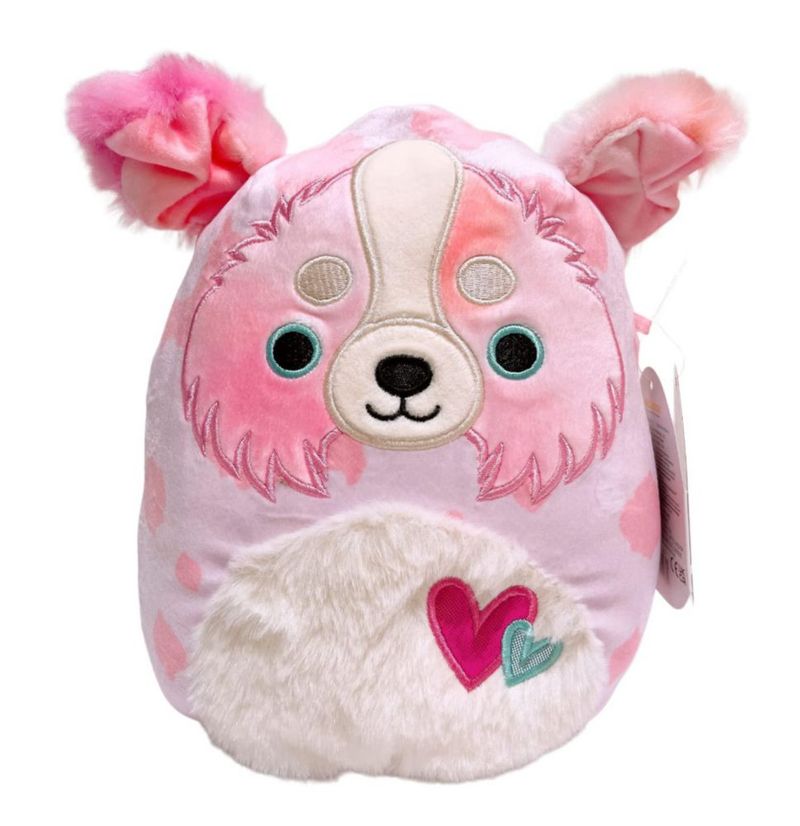 Peluche Squishmallows 20 cm Magnis perro del Escuadrón de San Valentín