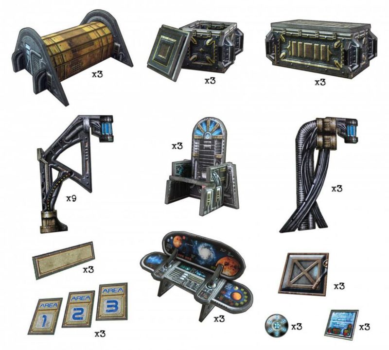 Terreno modular 3D de ciencia ficción 28 mm – Battle Systems