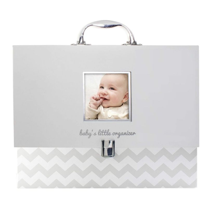 Carpeta de archivos Pearhead Gris Chevron 34x25x5 cm