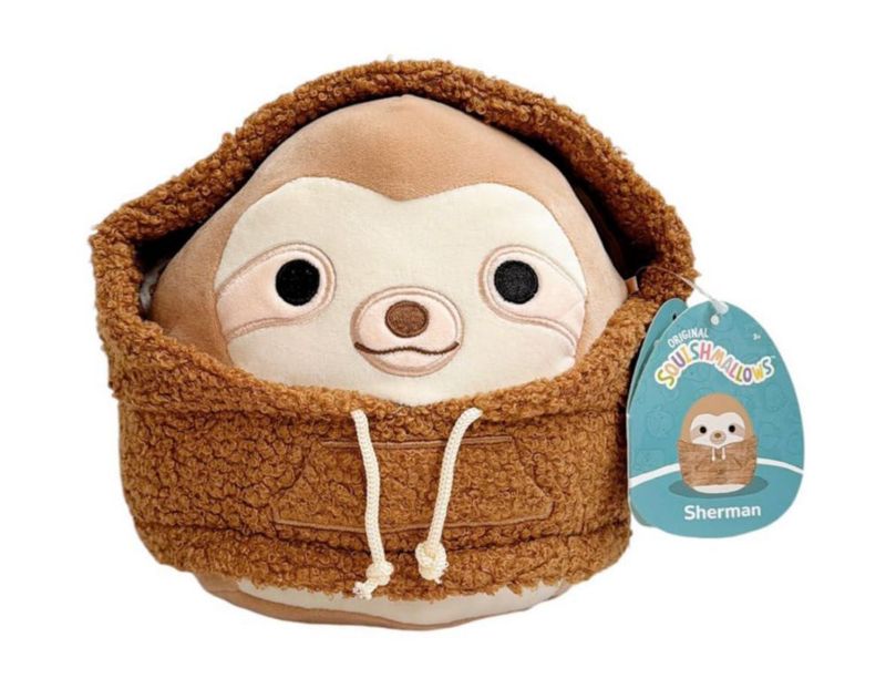 Peluche Squishmallows 20 cm Sherman el Perezoso 2024