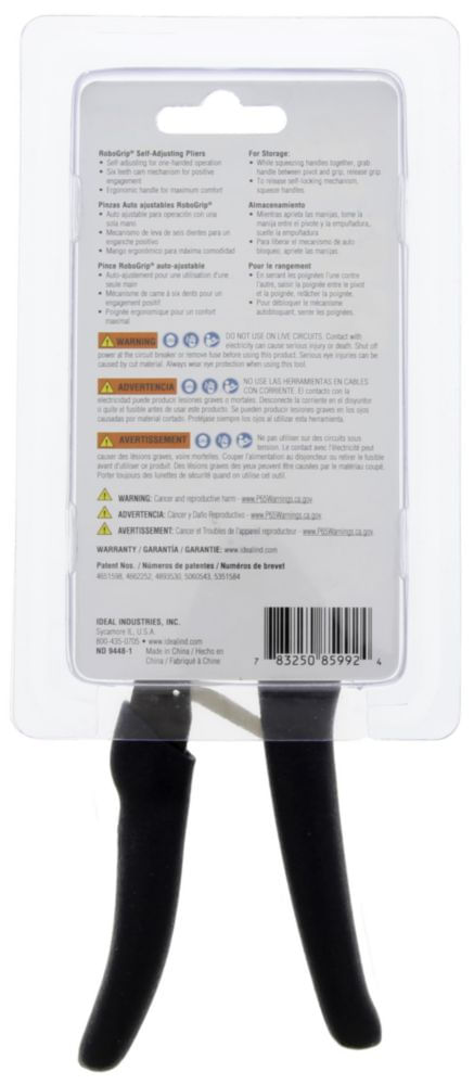 Alicates Ideal Industries Robo Grip de 18 cm