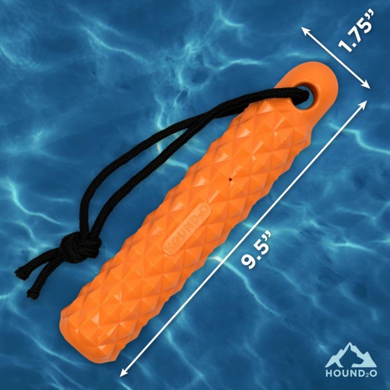 Juguete flotante para perro HOUND2O Bumper con cuerda – Naranja