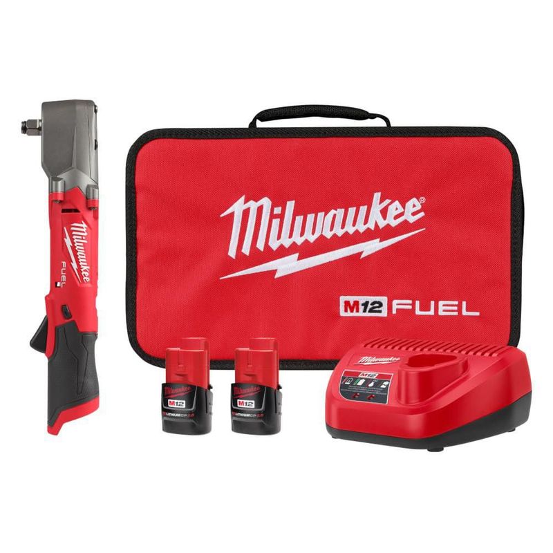 Kit de llave de impacto angular de 1/2" Milwaukee M12 Fuel