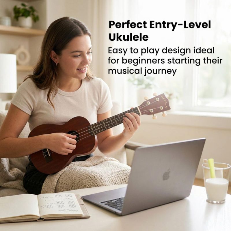 Ukulele Kala MK‑S Soprano – Paquete con estuche y afinador