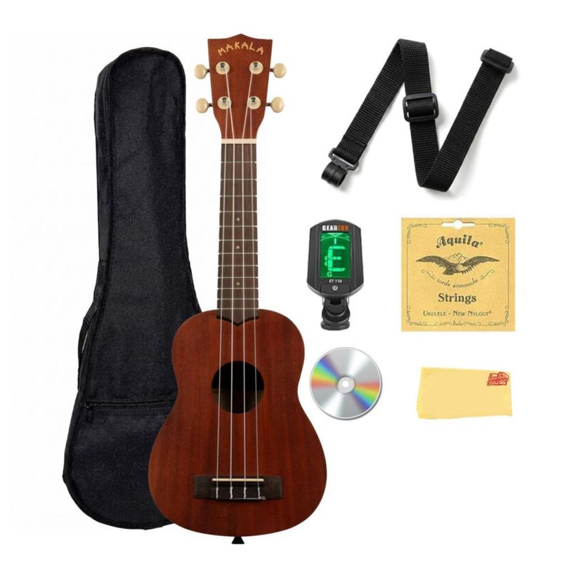 Ukulele Kala MK‑S Soprano – Paquete con estuche y afinador