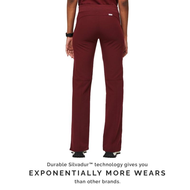 PANTALONES FIGS Kade Cargo Burdeos - Talla M