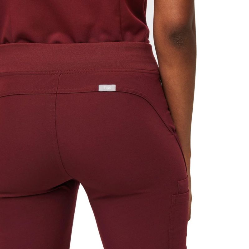 PANTALONES FIGS Kade Cargo Burdeos - Talla M