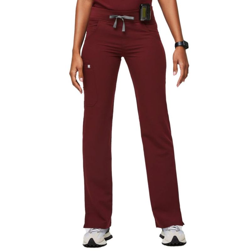 PANTALONES FIGS Kade Cargo Burdeos - Talla M