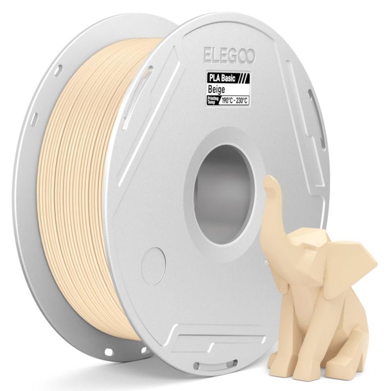 Filamento PLA ELEGOO Básico 1 kg 175 mm Beige