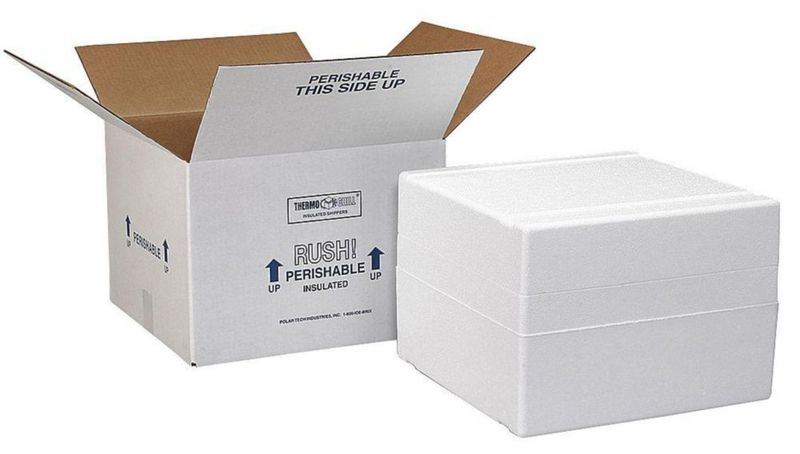 Caja de envío Polar Tech 27 x 17 x 13 cm paquete de 4 unidades blanco