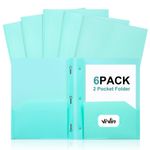 Carpeta de archivo ViVin pack de 6 verde claro con 3 ganchos