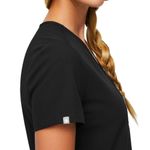 Top de Scrubs FIGS Catarina Negro XS de Un Bolsillo