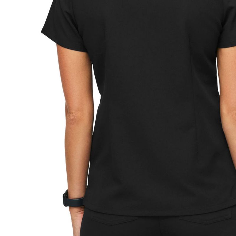 Top de Scrubs FIGS Catarina Negro XS de Un Bolsillo