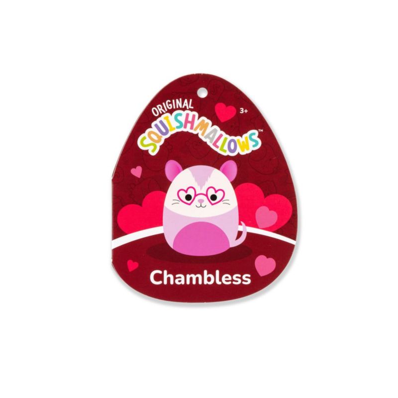 Peluche Squishmallows 13 cm Chambless Zarigüeya con Gafas