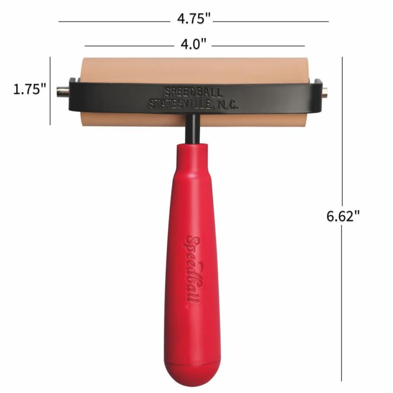 Rodillo Speedball de goma blanda 10 cm (paquete de 6)