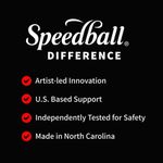 Rodillo Speedball de goma blanda 10 cm (paquete de 6)
