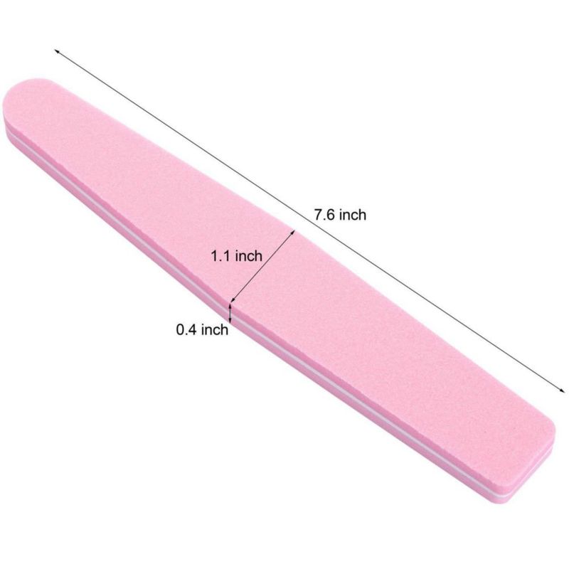 Pulidores de uñas LoveBB 20 piezas 100/180 granos rosa