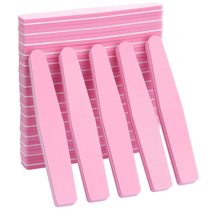 Pulidores de uñas LoveBB 20 piezas 100/180 granos rosa