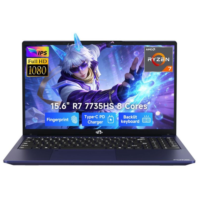 Portátil gaming NIMO 156" Ryzen 7 16 GB RAM 256 GB SSD