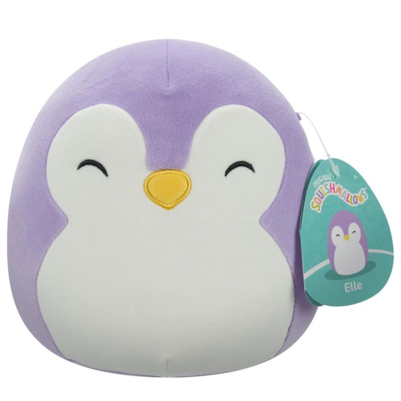 Figura de peluche Squishmallows 19 cm – Elle el pingüino morado