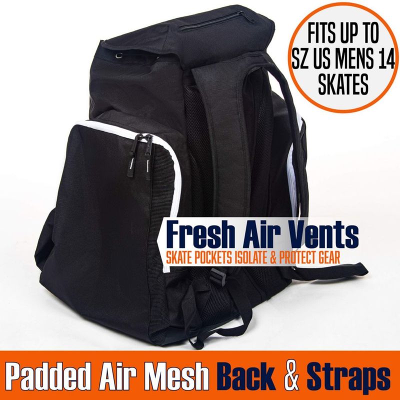 Mochila de Hockey Athletico Grande Negra para Patines