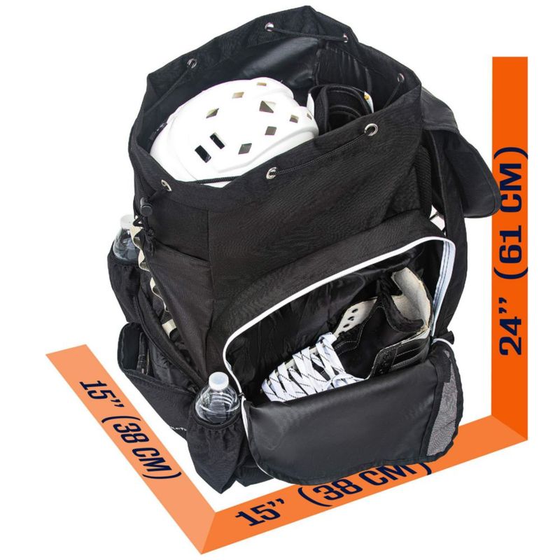 Mochila de Hockey Athletico Grande Negra para Patines