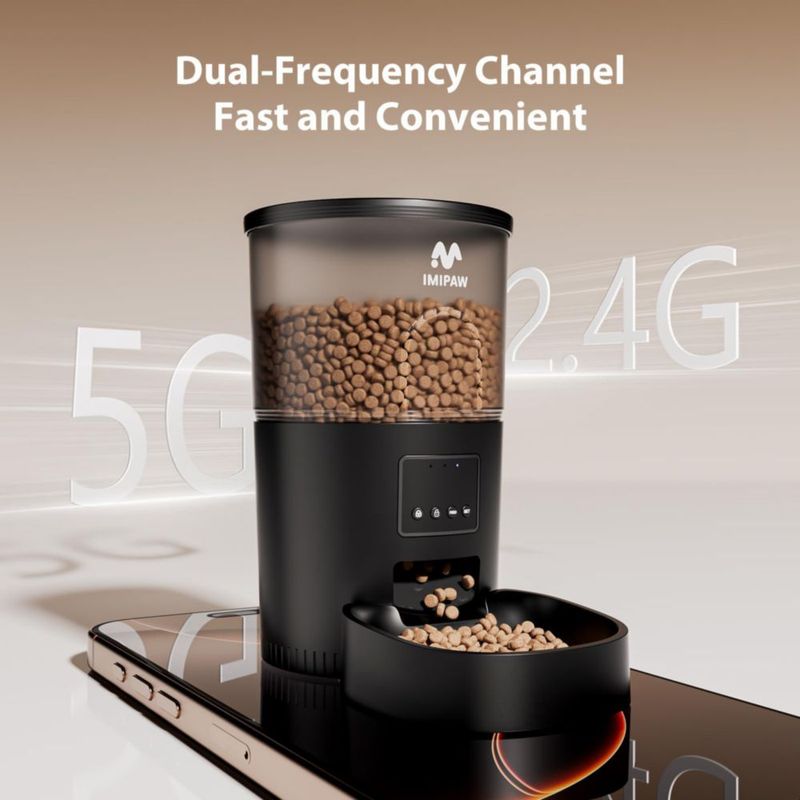 Alimentador para Gatos IMIPAW WiFi Inteligente 1-10 comidas al día