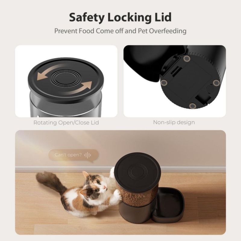 Alimentador para Gatos IMIPAW WiFi Inteligente 1-10 comidas al día