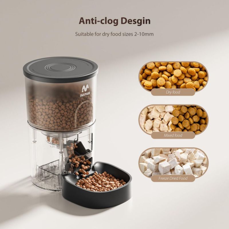 Alimentador para Gatos IMIPAW WiFi Inteligente 1-10 comidas al día
