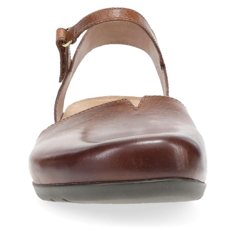 Sandalia Dansko Rowan color marrón ceroso talla 8.5‑9 EE. UU. con espuma de memoria