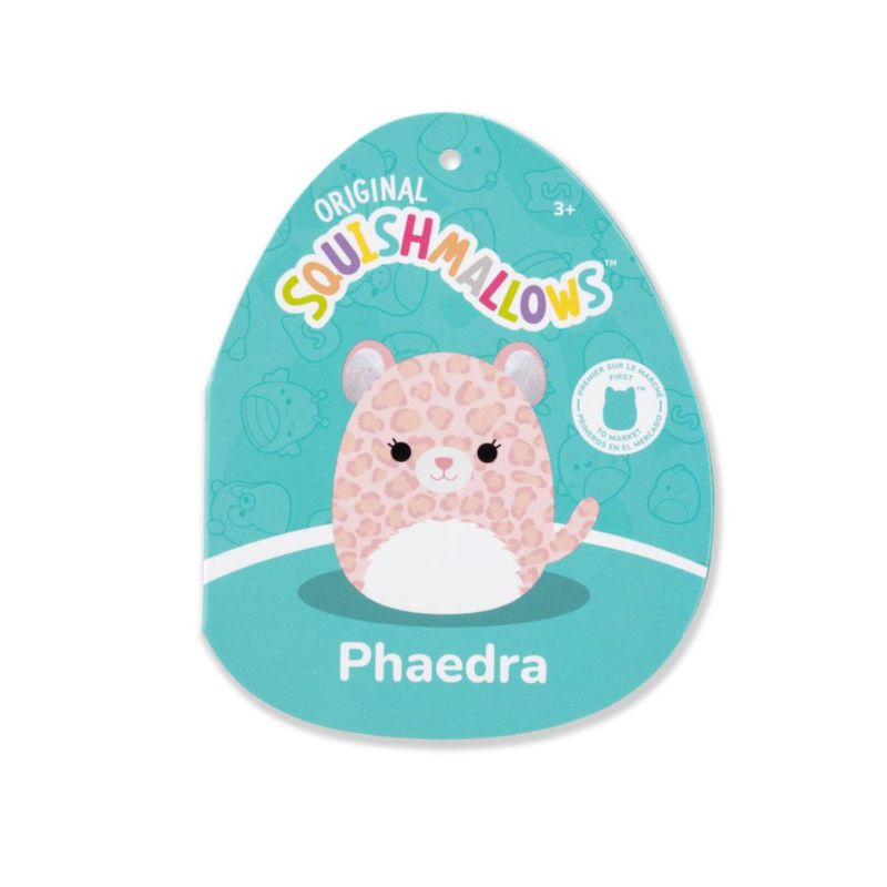 Peluche Squishmallows Phaedra 13 cm Leopardo Rosa