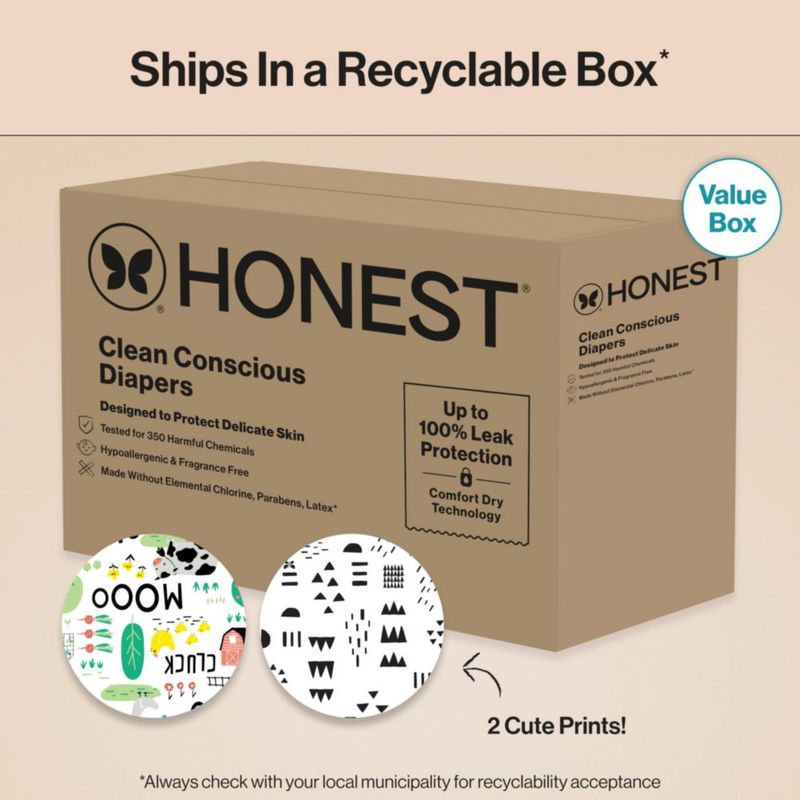 Pañales The Honest Company Talla 2 – Pack de 186 unidades