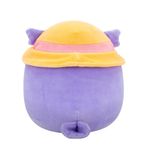 Peluche Squishmallows Holly 19 cm Búho Morado con Sombrero de Sol