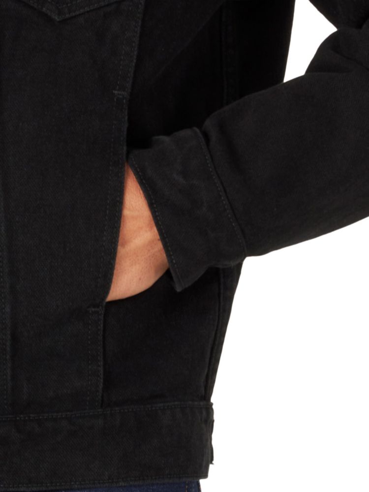 Chaqueta de denim Wrangler Cowboy Cut talla Grande Negro Sombra