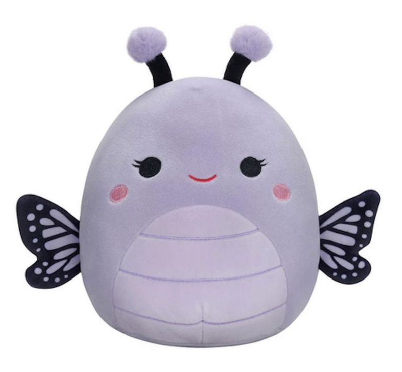 Figura de Peluche Squishmallows 13 cm Bibiana la Mariposa (Púrpura)