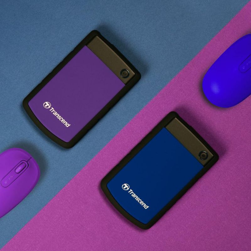 Disco Duro Externo Portátil Transcend 4TB Resistente USB 3.1 con Copia de Seguridad