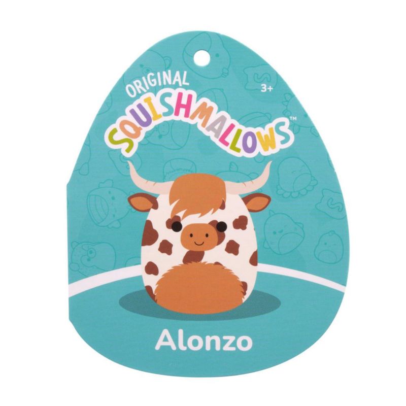 Peluche Squishmallows 19 cm Alonzo Vaca de las Tierras Altas
