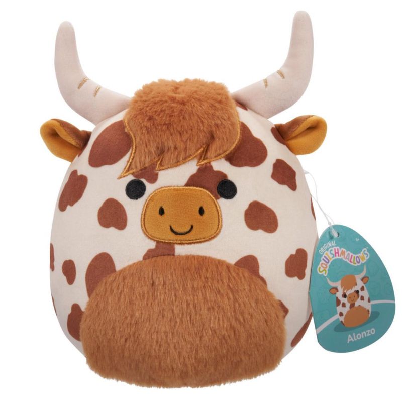 Peluche Squishmallows 19 cm Alonzo Vaca de las Tierras Altas
