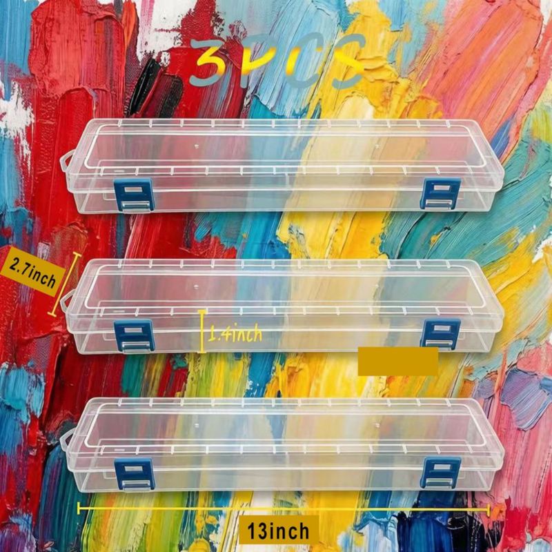 Caja de almacenamiento HanyHere 33 cm con diseño de hebilla – Pack de 3