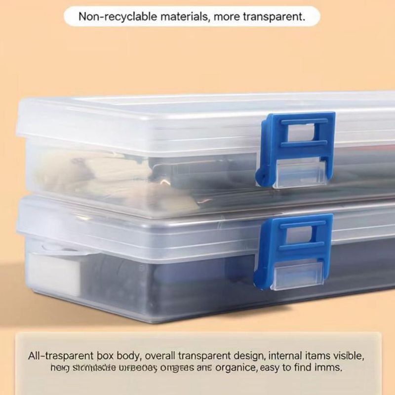 Caja de almacenamiento HanyHere 33 cm con diseño de hebilla – Pack de 3