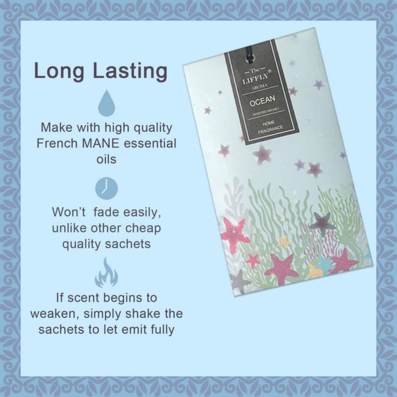 Bolsitas perfumadas LIFFLY Pack de 14 - 13 g Lavanda y Rosa