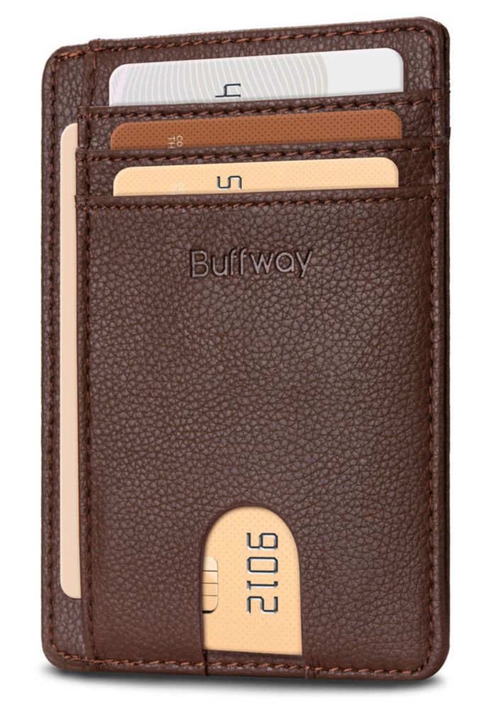 Cartera Buffway RFID Slim Lichee Café