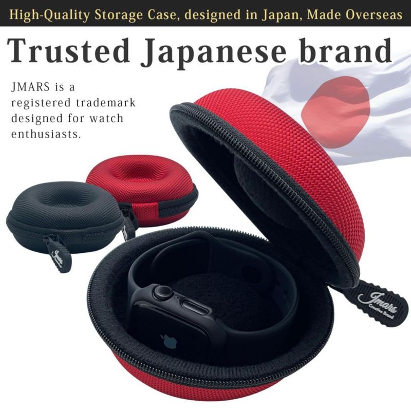 Estuche de viaje para reloj JMARS Single negro probado contra impactos
