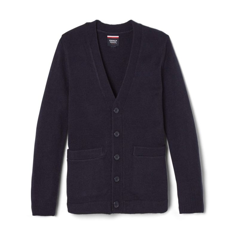 Suéter French Toast XXL Azul Marino Cuello en V Anti‑Pelusa