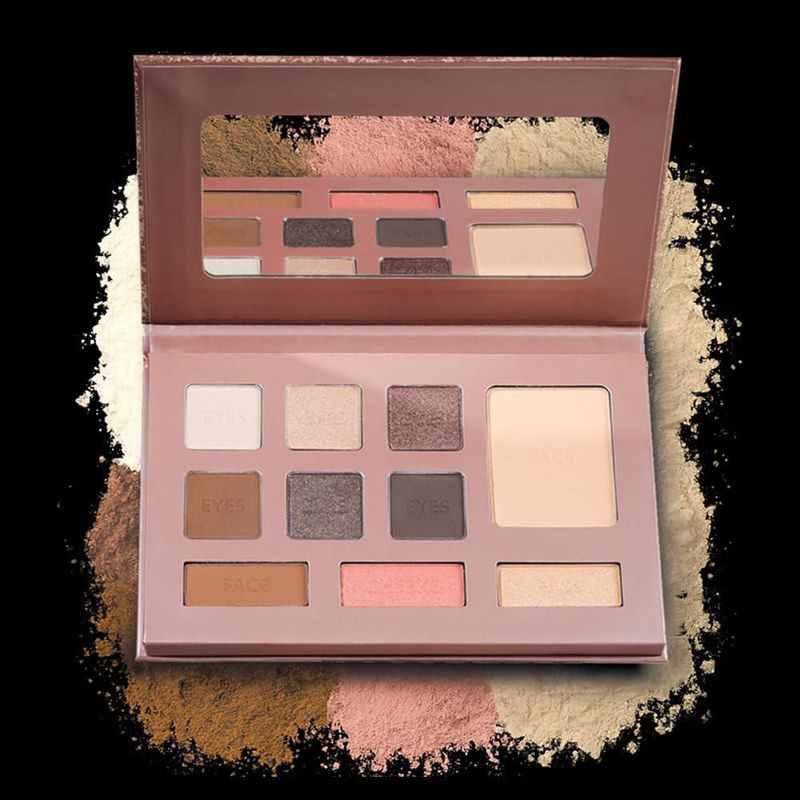 Paleta de maquillaje LUMINESS: sombras de ojos rubor bronceador y polvo