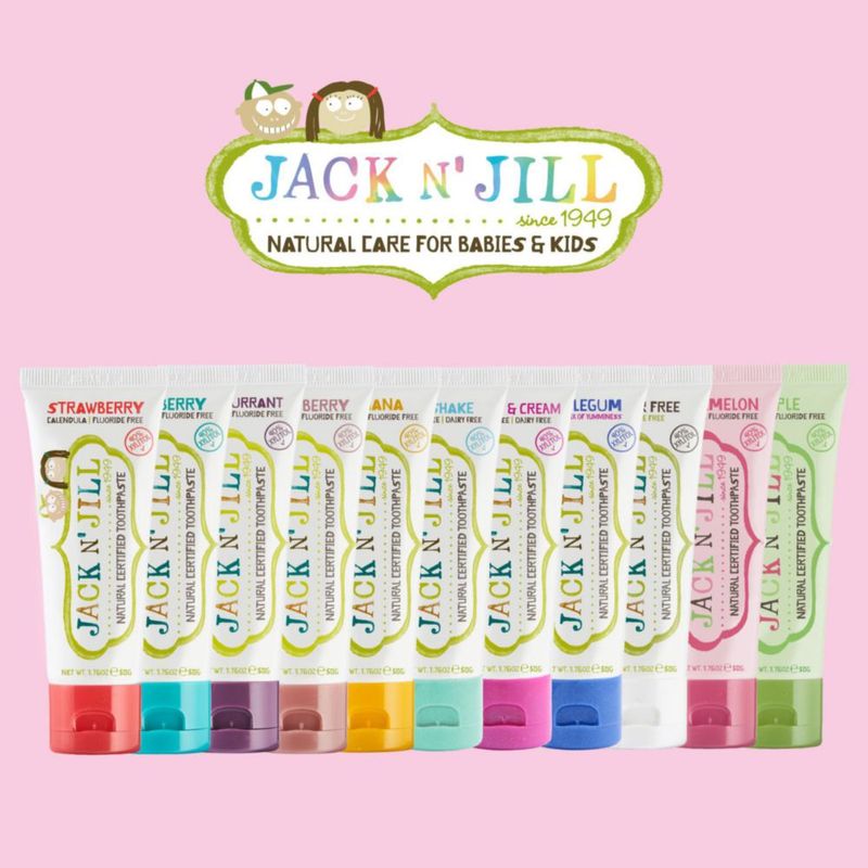 Pasta de dientes Jack N' Jill 50 g Pack de 3 Natural
